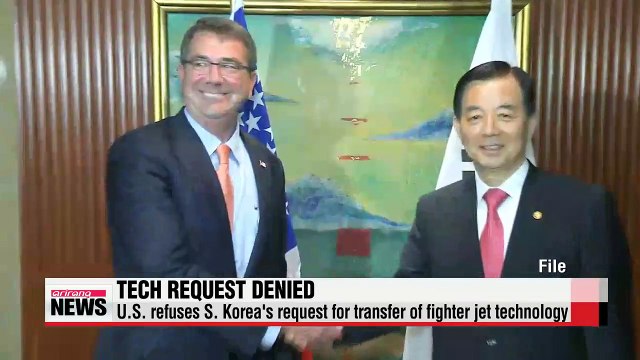 U.S. refuses S. Korea's request for transfer of fighter-jet technology