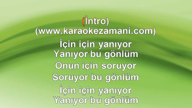 Mevsim Aral - İçin İçin Yanıyor - 2010 TÜRKÇE KARAOKE