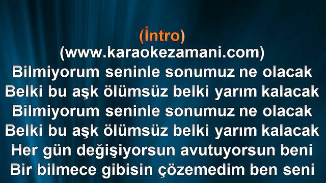 Mevsim Aral - Seninle Başım Dertte - 2010 TÜRKÇE KARAOKE