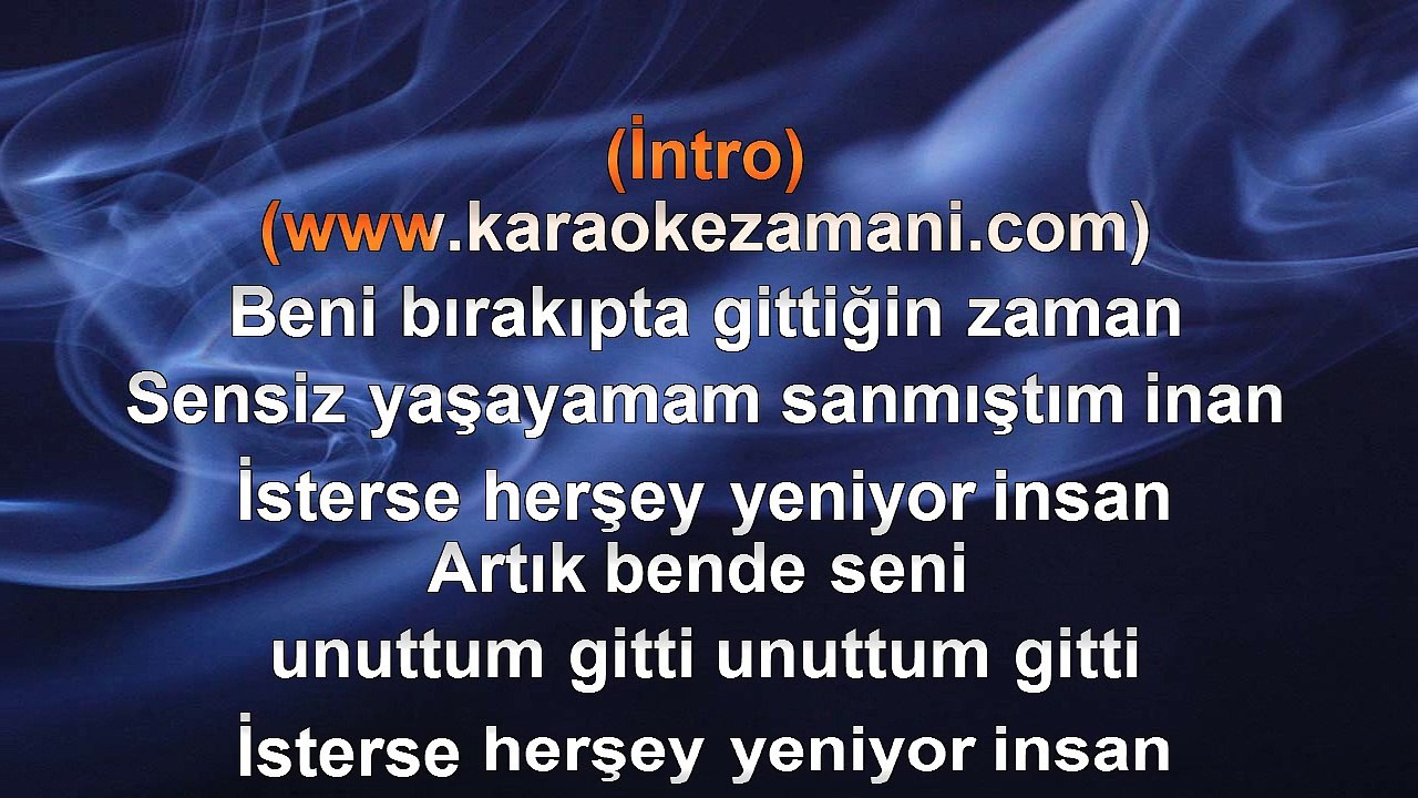 Mevsim Aral - Unuttum Gitti - 2010 TÜRKÇE KARAOKE
