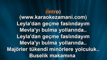 MFÖ - Buselik Makamına - 1985 TÜRKÇE KARAOKE