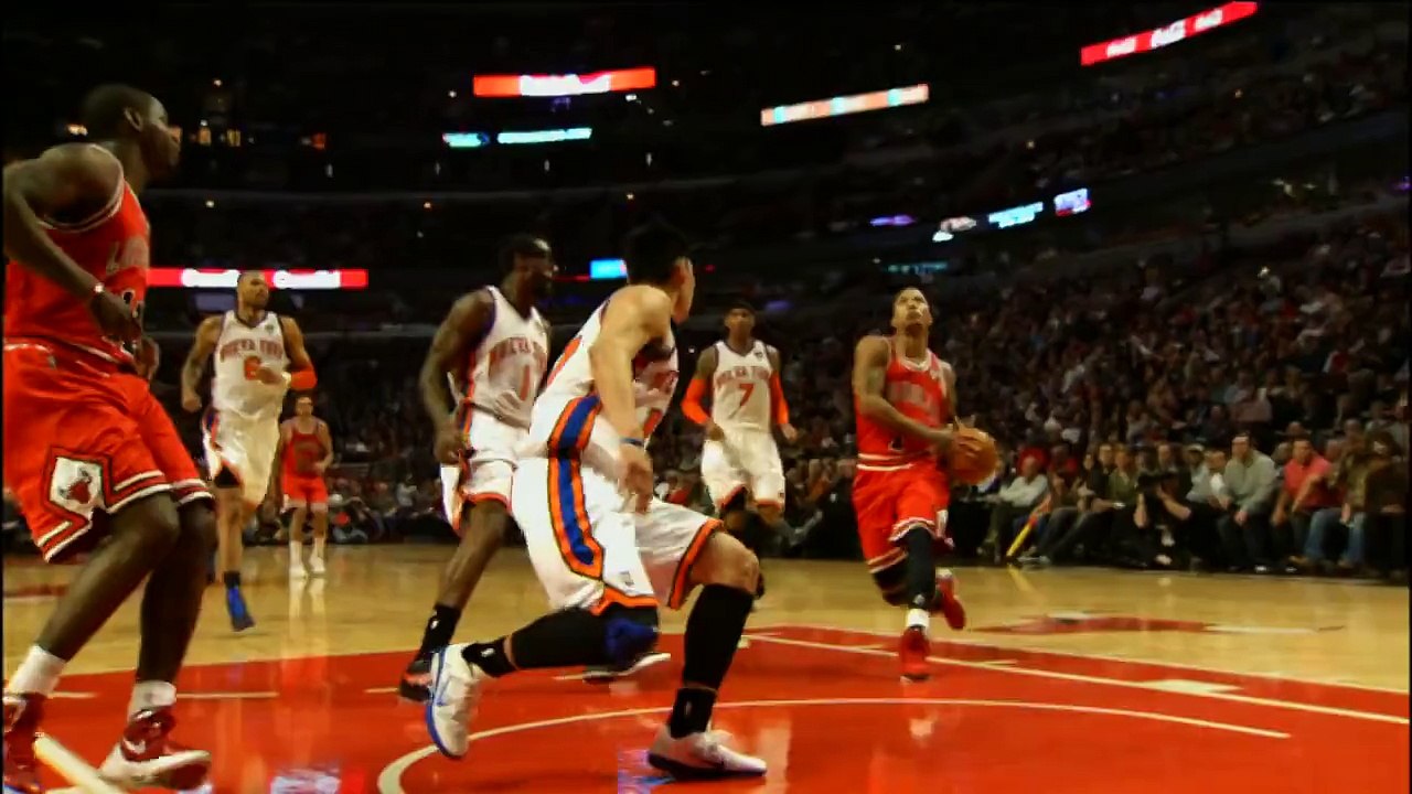 Derrick Rose Flying Through the Air