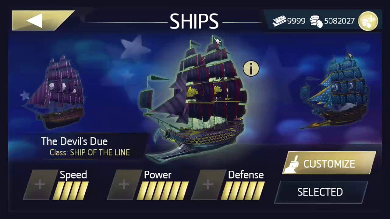 Assassin's Creed Pirates Devil's Due Ship of the Line  customization Sea Shanties