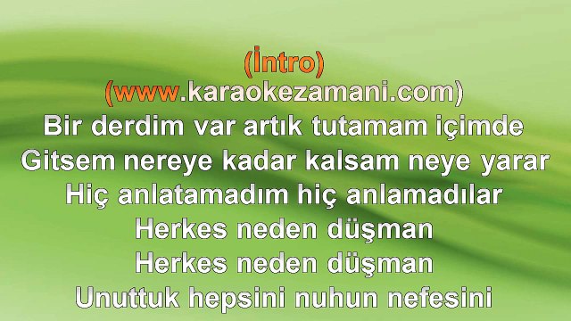 Mor Ve Ötesi - Bir Derdim Var - 2004 TÜRKÇE KARAOKE