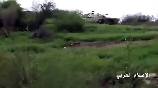 Yemen War 2015 Houthi fighters destroy Saudi M1 Abrams Tank