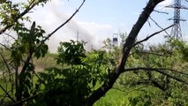 Ukraine War 2015 Tank Strikes on Ukrainian Troops Positions