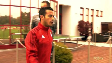 Increíble gesto técnico de Thiago Alcántara en el entrenamiento de Bayern Munich