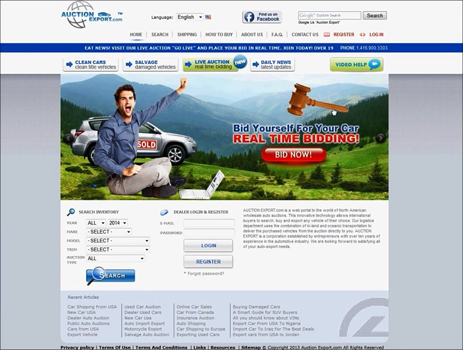 AuctionExport.com – How to Use a client profile