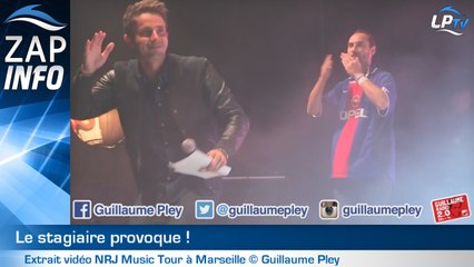 Zap : avec le maillot du PSG en plein concert à Marseille !