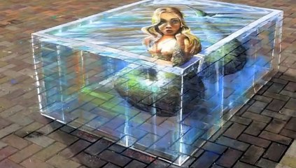 3D street paintings deceive unique vision World