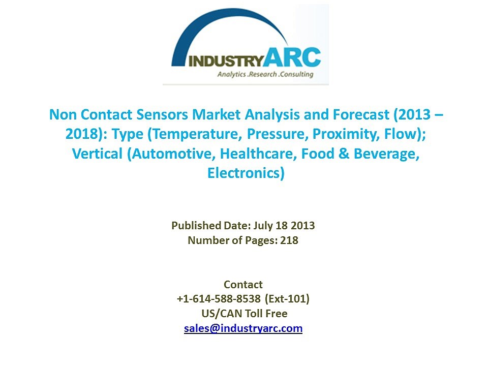 Non-Contact Sensor Market to Cross $21 Billion by 2018!