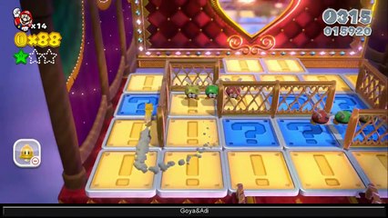 Super Mario 3D World - Part 2 HD - 100% Walkthrough - World 1 (1-4, 1-5, 1-Toad, 1-C ) Green Stars & Stamps