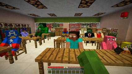 Minecraft School - THE CLASS MAKE HALLOWEEN MASKS!