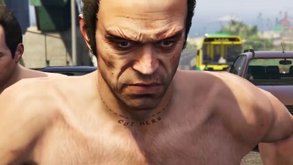 GTA 5 : les héros entièrement nus !  [Parodie]