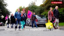 Saint-Brieuc. Manifestation des inspecteurs du travail