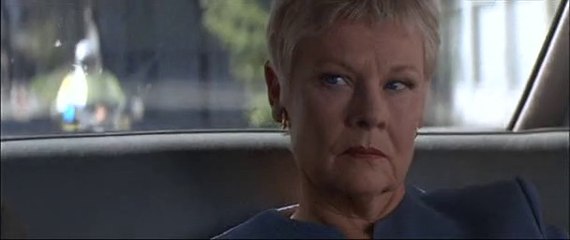 James Bond, M, Moneypenny and Charles Robinson - Mission Briefing During Car Ride