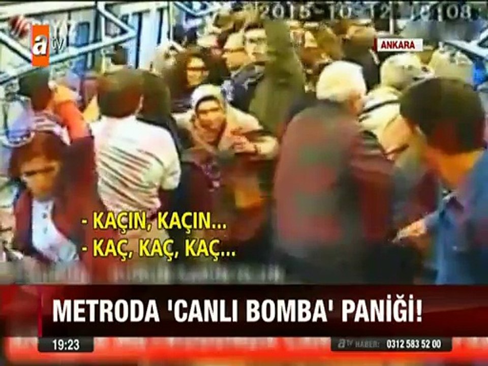 Ankara metroda canlı bomba paniği
