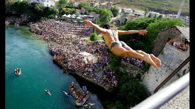 Bridge jump MOSTAR 2015 Mostarski Vitezovi Skokokovi s mosta)@Mostar Knights jump(The Best