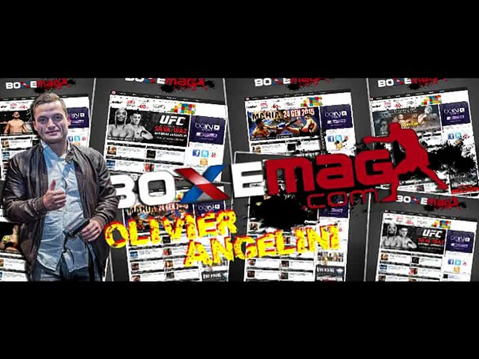 Petite dédicace de Kamel KHEM & Kamel JEMEL a Olivier ANGELONI Boxemag-Com au K1 Kick-Boxing Tour 15.10.2015 LYON