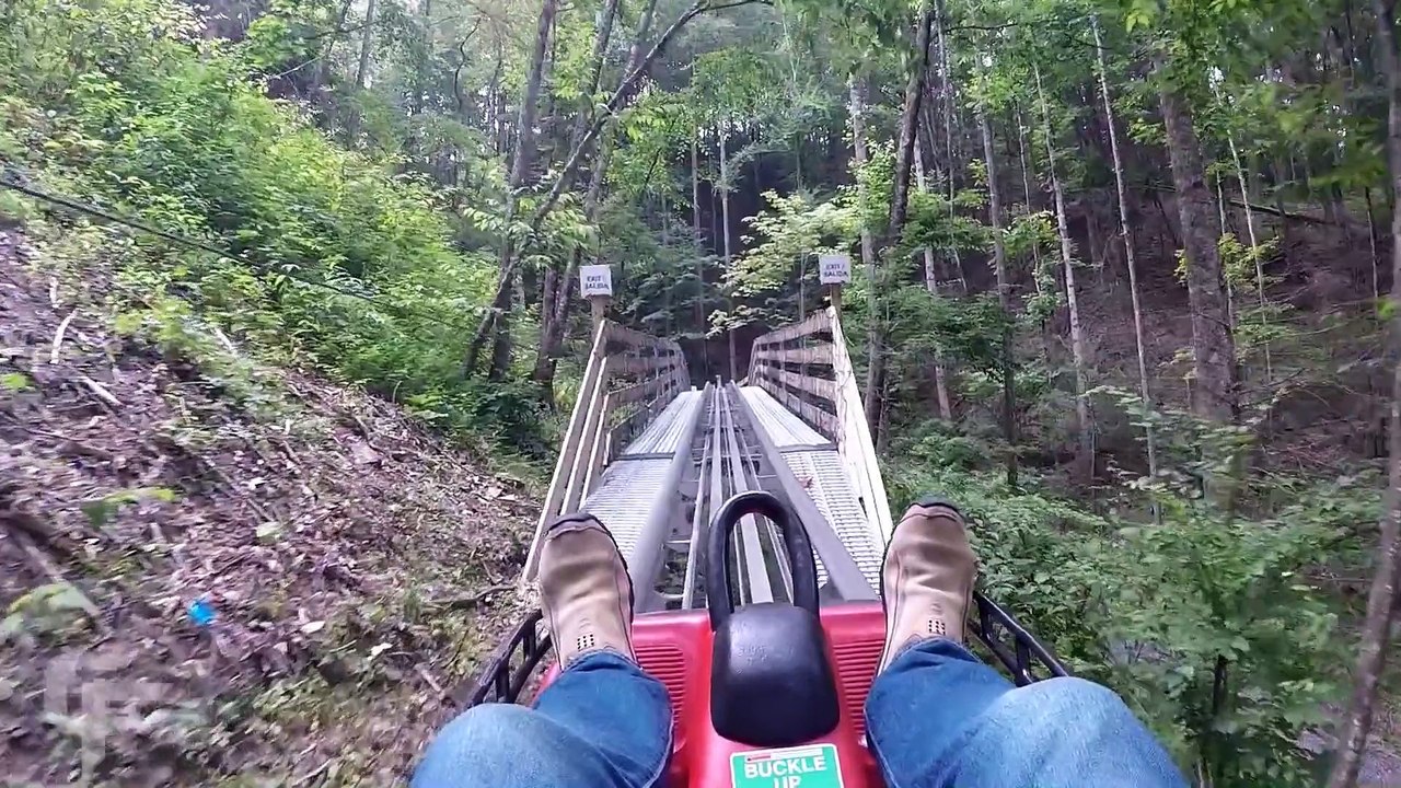 Gatlinburg Mountain Coaster on-ride HD POV @60fps