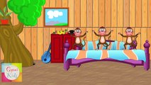 Five Little Monkeys Jumping on the Bed Nursery Rhyme - Animation Rhymes For Children| Anim