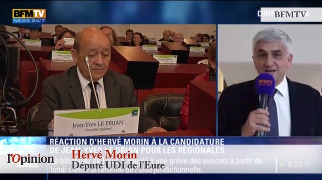 TextO’ : Le Drian candidat aux régionales - Hervé Morin (UDI) : Il doit démissionner
