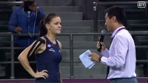 Agnieszka Radwanska On Court Interview Quarter Final: Tianjin Open