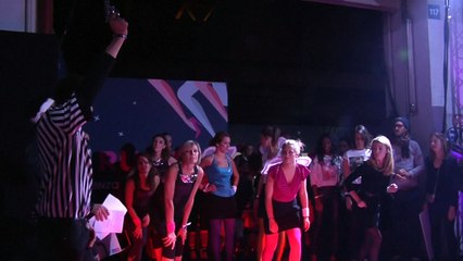 Women compete for grand prize in a high heels race in Paris