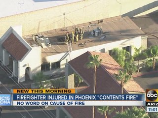 Firefighter burned his ears during fire