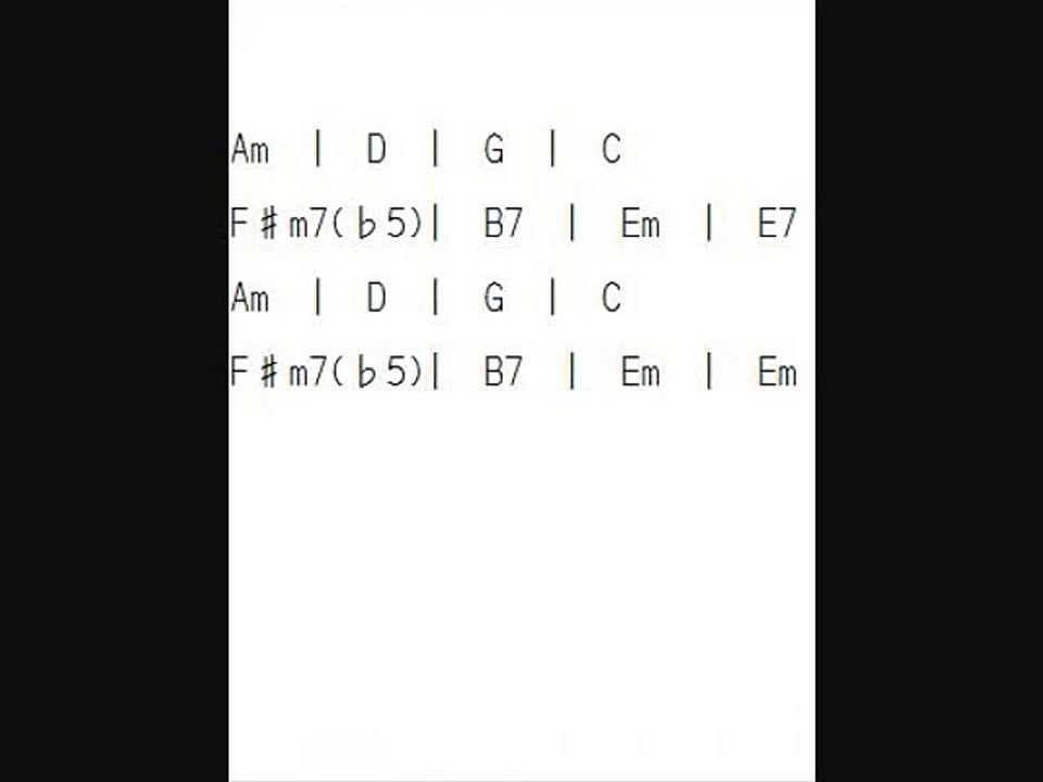 E minor backing track