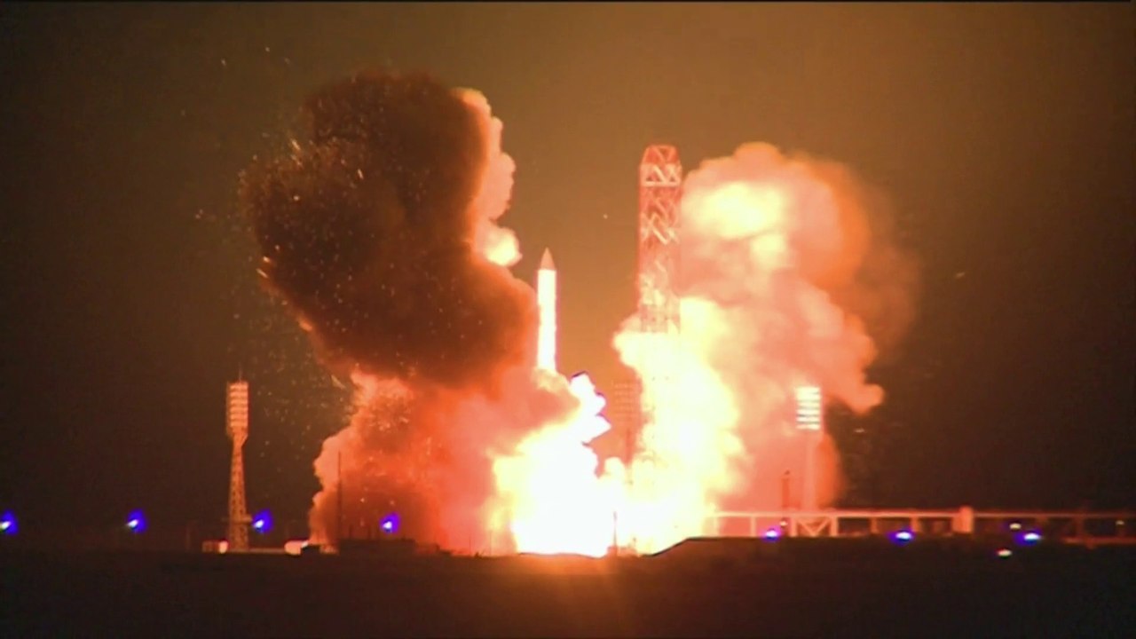 Launch of Russian Proton-M Rocket carrying Turksat 4B