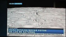 Nasa Divulga Novas Fotos da Lua de Saturno