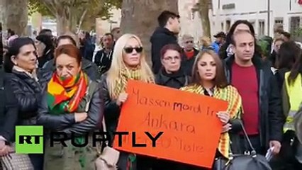 Straßenschlacht zwischen Türken und Kurden in Deutschland