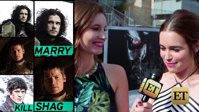 Emilia Clarke Plays Shag, Marry or Kill With the Men of Game of Thrones