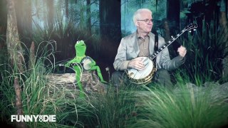 Steve Martin and Kermit the Frog in 