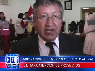 N11 ASIGNACION DE BAJO PRESUPUESTO AL SECTOR AGRARIO LIMITARA ATENCION EN LA EJECUSION DE PROYECTOS