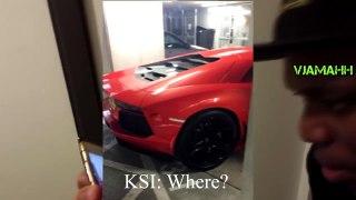 KSI Gets Pranked Destroying A Lamborghini Aventador Pranks on People Funny Videos 2015
