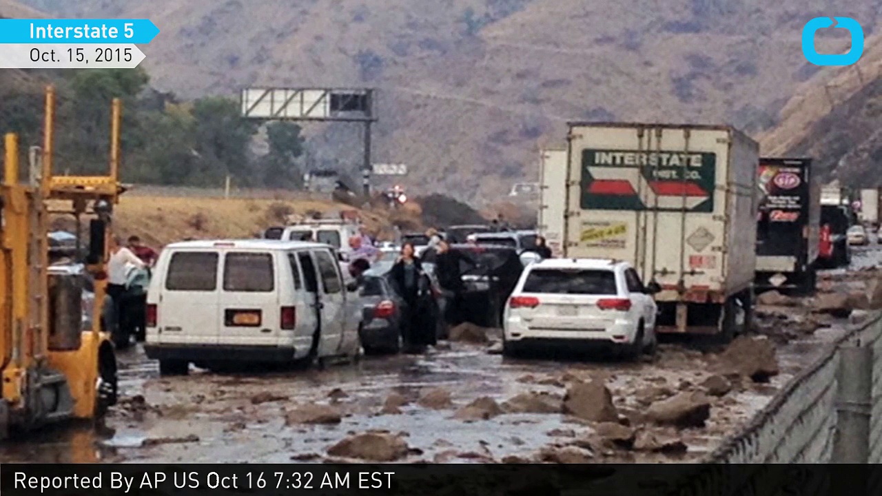 Mudslide Covers Interstate 5 Near Los Angeles