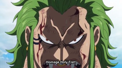 Bartolomeo vs Gladius Bari Bari no Pistol!! One Piece 713 [HD]