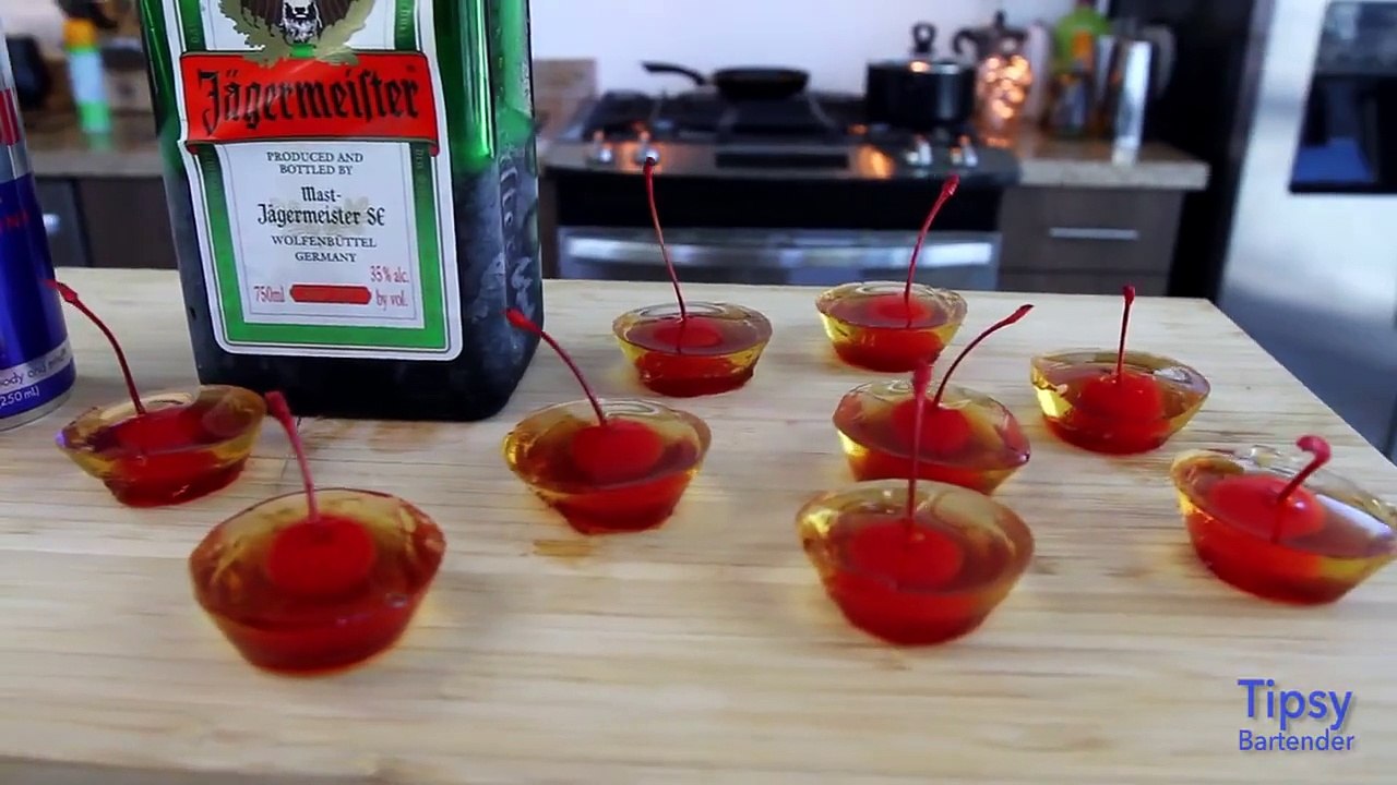 Jager Bomb Jello Shots Tipsy Bartender Dailymotion Video