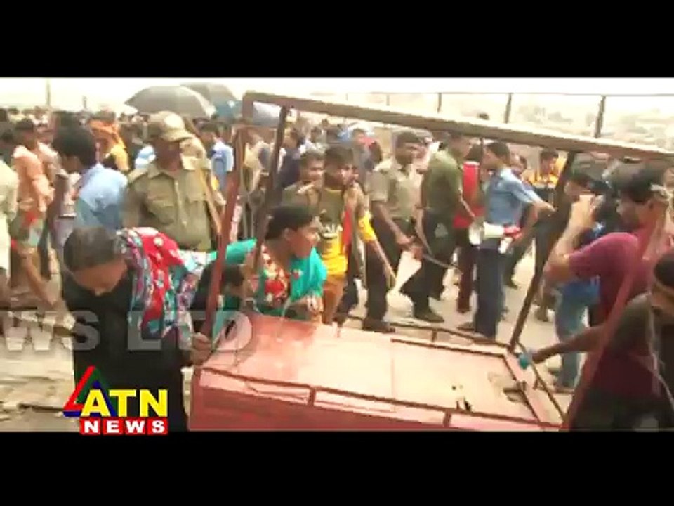 বুড়িগঙ্গা পাড়ের দেড়শ অবৈধ স্থাপনা উচ্ছেদ।