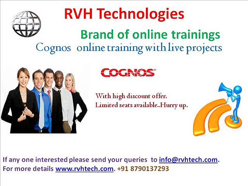 Cognos online training with live project usa canada india low fees