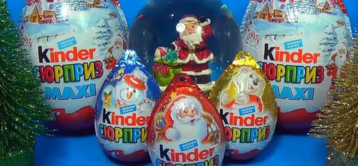 5 Christmas Kinder Surprise Eggs! Kinder Surprise MAXI [Full Episode]