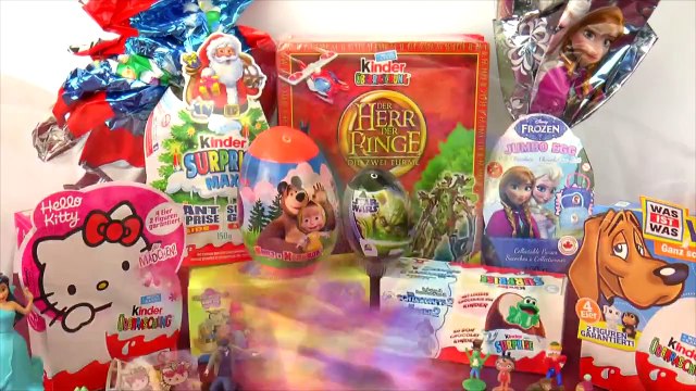 50 Kinder surprise eggs Masha i Medved Spiderman Frozen Surprise Eggs Nursery Rhymes