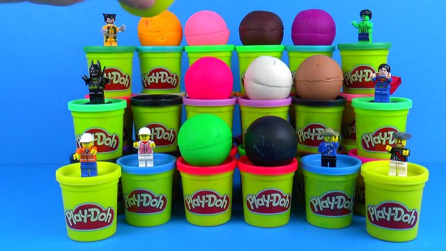 Lego Hero Surprise Eggs Play Doh Super Heroes Hulk Lego Thor Iron Man Sherlock Holmes