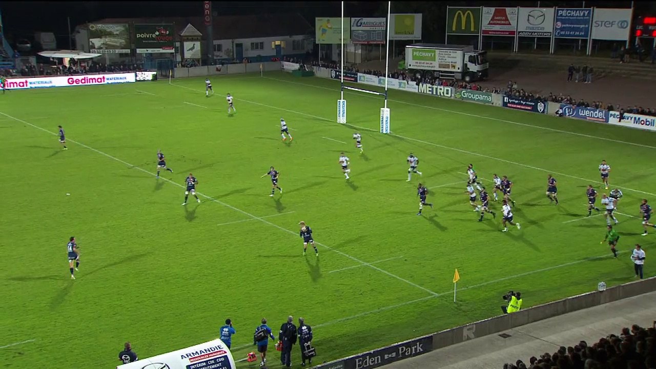 TOP 14 – Agen – Bordeaux-Bègles : 16-31 - ESSAI Blair Connor (UBB) - Saison 2015/2016