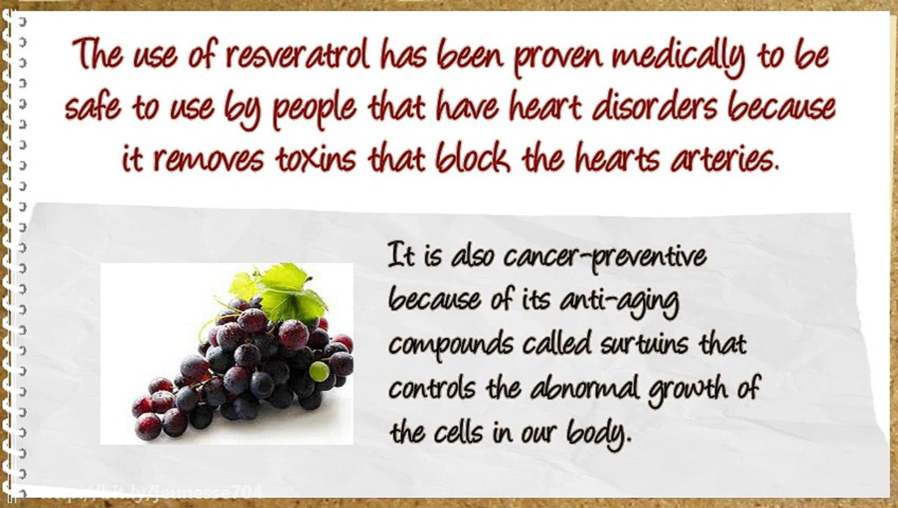 Resveratrol. Your Formula for Youth