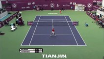 Hot Shot: Agnieszka Radwanska Match Point VS Karolina Pliskova, Semi Final, Tianjin Open
