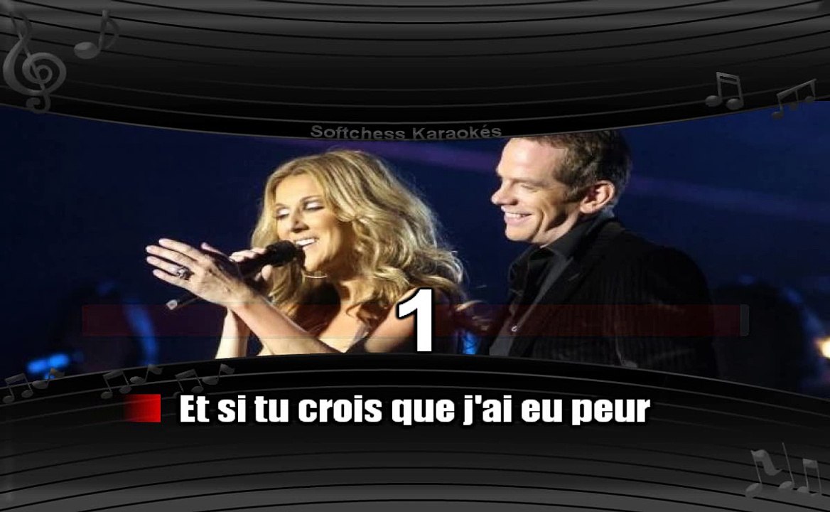 Karaoké Céline Dion et Garou - Sous le vent (avec voix féminine)