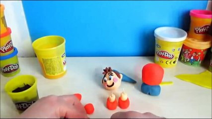 Make Cute Wooden Boy Noddy with Play Doh-Fun 3D Modeling Video for Kids